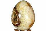 Polished Quartz Geode Egg - Madagascar #118883-5